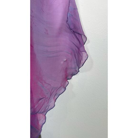 Rene Ruiz Women Strapless Dress |Size 4 | Purple Multicolor Sequin Evening Gown - Picture 7 of 9